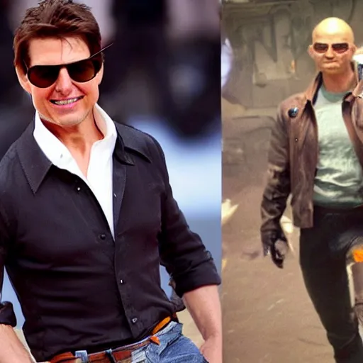 Prompt: Tom Cruise as a League of Legends character with Raybands