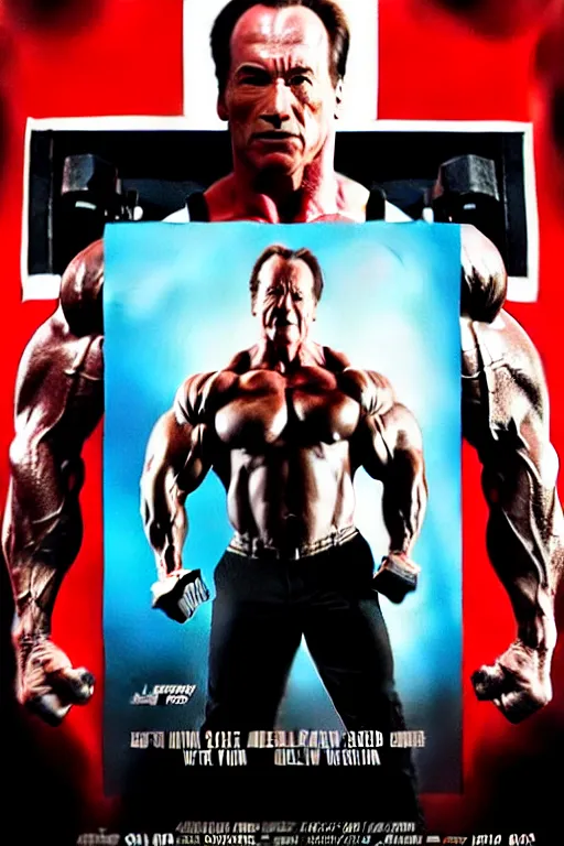 Image similar to movie poster for'nobody got swole ', an action movie starring bob odenkirk with the body of arnold schwarzenegger