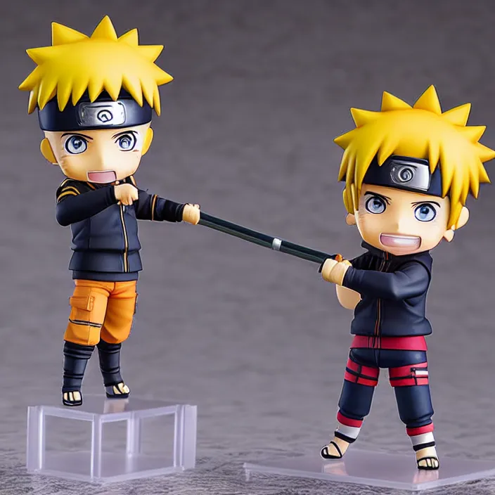 Prompt: Naruto, An anime Nendoroid of Naruto, figurine, detailed product photo