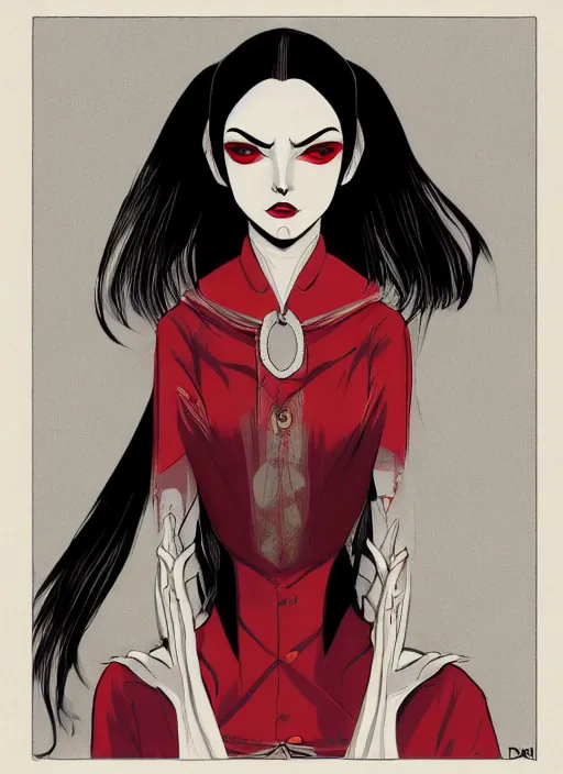 Prompt: beautiful female vampire, symmetrical face, cinematic, dramatic, super detailed and intricate, 4 k render, by koson ohara, by darwyn cooke, by satoshi kon