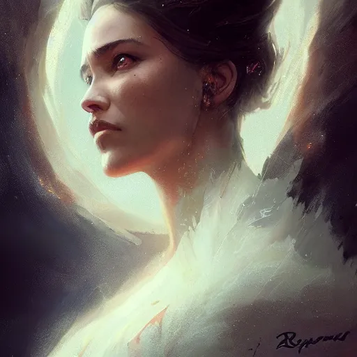 Prompt: a beautiful portrait of a wind goddess by Greg Rutkowski and Raymond Swanland, Trending on Artstation, ultra realistic digital art