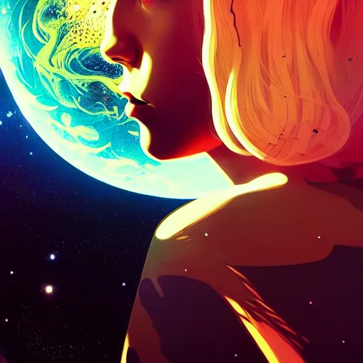 Image similar to a portrait of a beautiful dark energy in outer space, art by ilya kuvshinov and wlop and artgerm and josan gonzalez, digital art, highly detailed, intricate, sharp focus, trending on artstation hq, deviantart, pinterest, unreal engine 5, 4 k uhd image