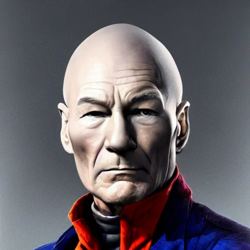 Prompt: portrait of patrick stewart as magneto ( x - men )