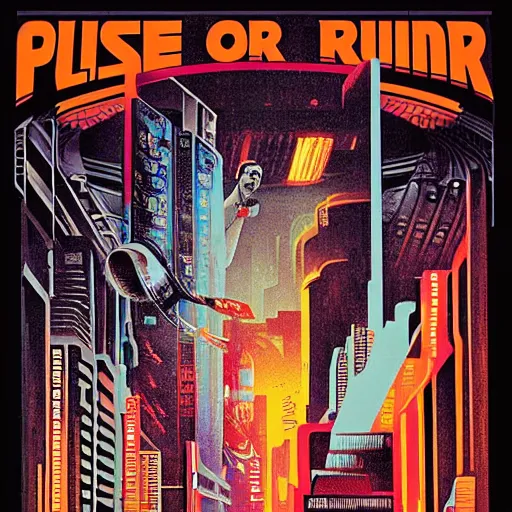 Image similar to poster blade runner 1982 by Tristan Eaton Stanley