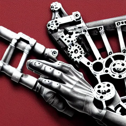 Prompt: You understand mechanical hands are the ruler of everything
