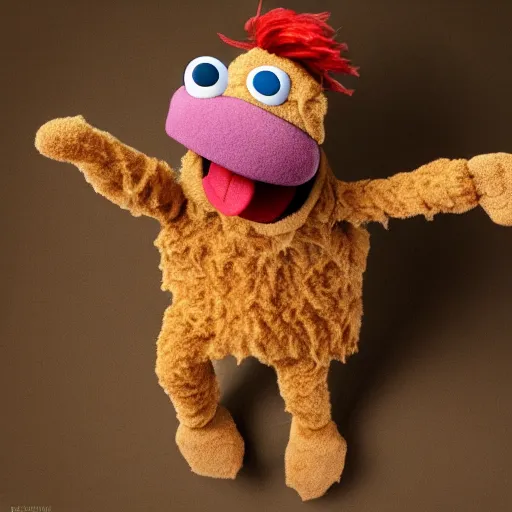 Image similar to “ fozzie from the muppets drop kicking a child ”