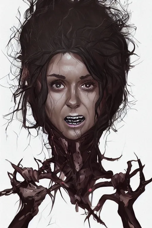 Image similar to nina dobrev in sleepy hollow, full body, big two toned eyes, teeth gritted, horror, intricate details, cinematic, epic, realistic, anatomy, tomer hanuka, uplight, artstation, photorealistic, scary