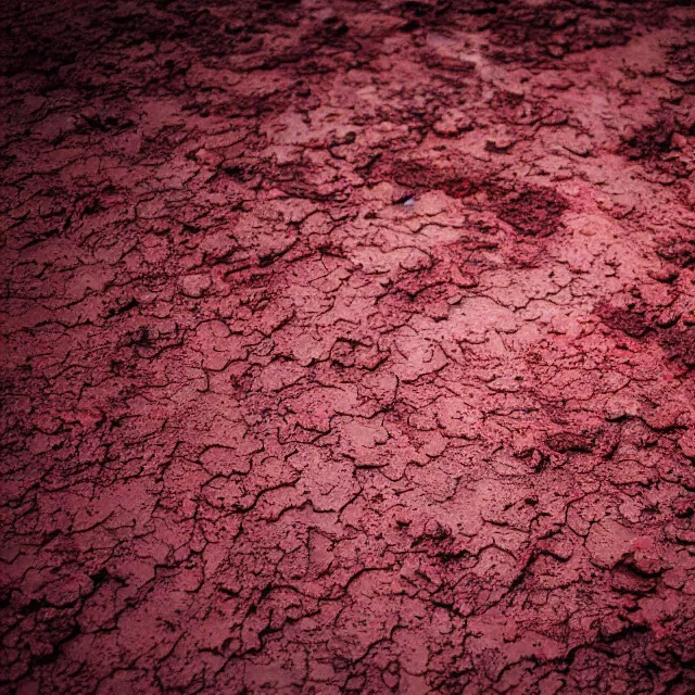 Image similar to bloody red mud, floor texture