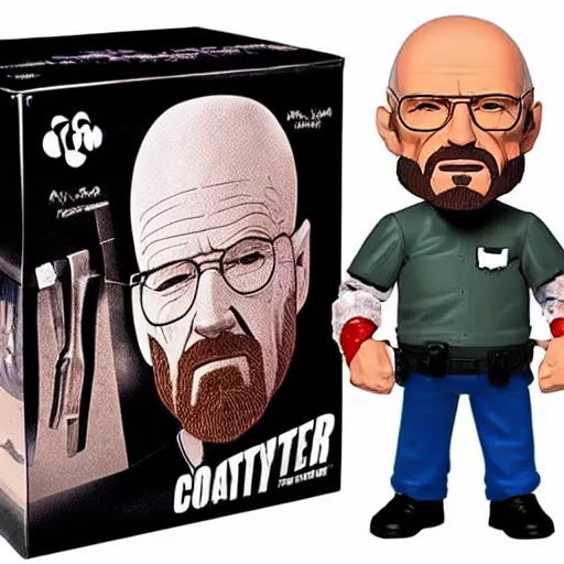 Image similar to billy crystal cosplay walter white, stop motion vinyl action figure, plastic, toy, butcher billy style