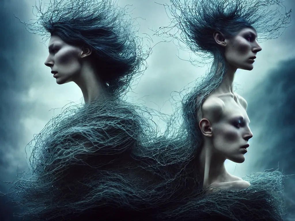 Prompt: cinestill 5 0 d portrait by paolo roversi of a dystopian woman hybrid crystal statue in a scenic dystopian environment, hair floating in air, stormy tornado intricate, elegant, highly detailed, digital art, artstation, concept art, smooth, sharp focus, tomasz alen kopera, peter mohrbacher, donato giancola, tonal colors