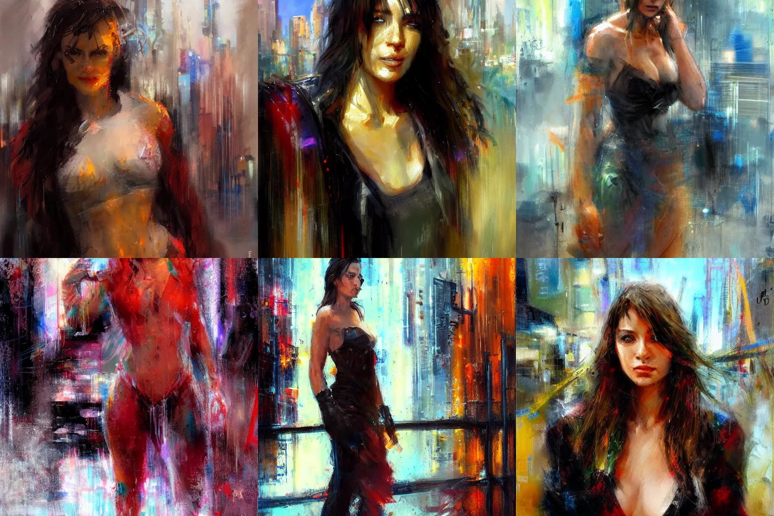 Prompt: portrait of a character in a scenic environment by henry asencio, cyberpunk