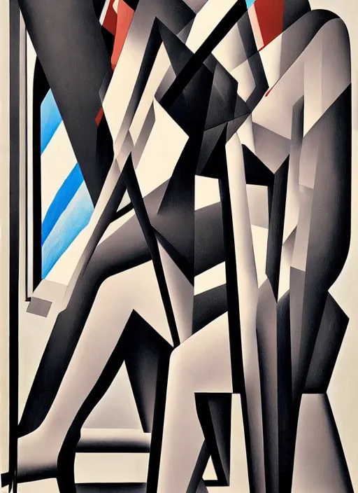 Image similar to ( constructivism monumental dynamic graphic ) super flat style figurative detailed portrait by avant garde painter and leon bakst, illusion surreal art, highly conceptual figurative art, intricate detailed illustration drawing, controversial poster art, geometrical drawings, no blur