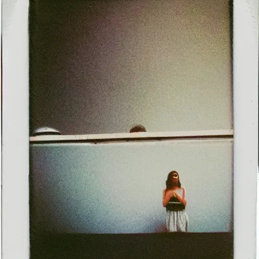 Prompt: polaroid of a dream of an artist