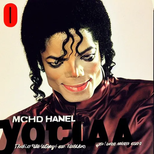 Image similar to 40 year old Michael Jackson 2001 decade album cover