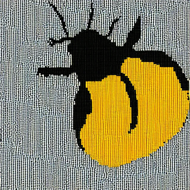 Prompt: bumble bee, pixelated, flying, 4 k