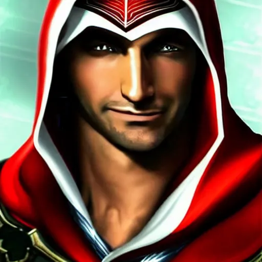 Image similar to xqc as ezio auditore, detailed