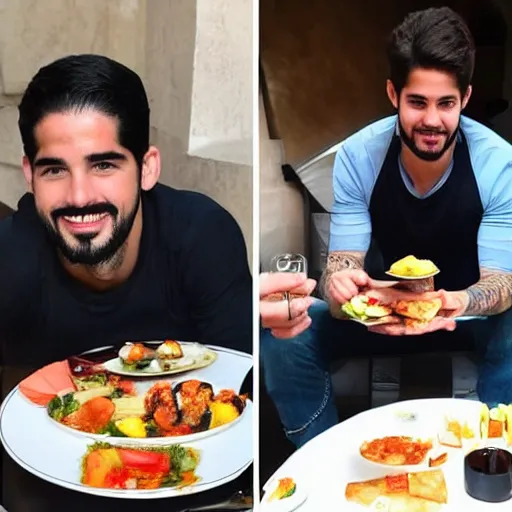 Image similar to isco alarcon eating tapas in sevilla