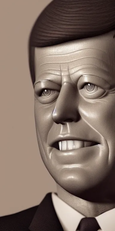 Prompt: a photorealistic detailed portrait of john f kennedy, raytracing, 8k, octane render, vivid, beautiful, hyperrealism”