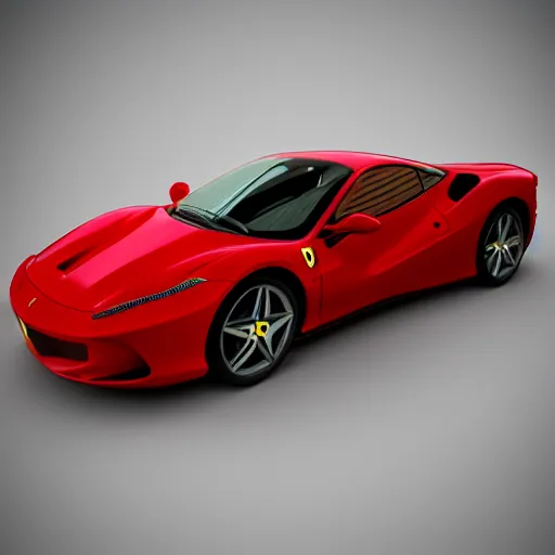 Image similar to Ferrari, 3 model, blender