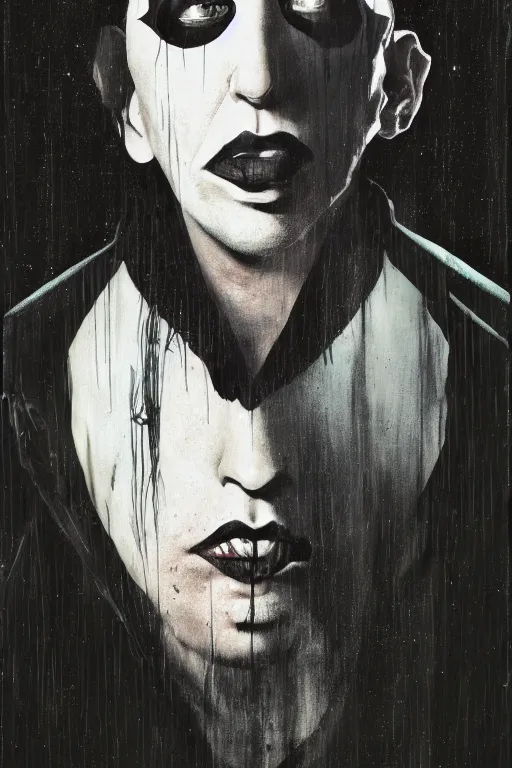 Marilyn Manson by Dave McKean Stable Diffusion OpenArt