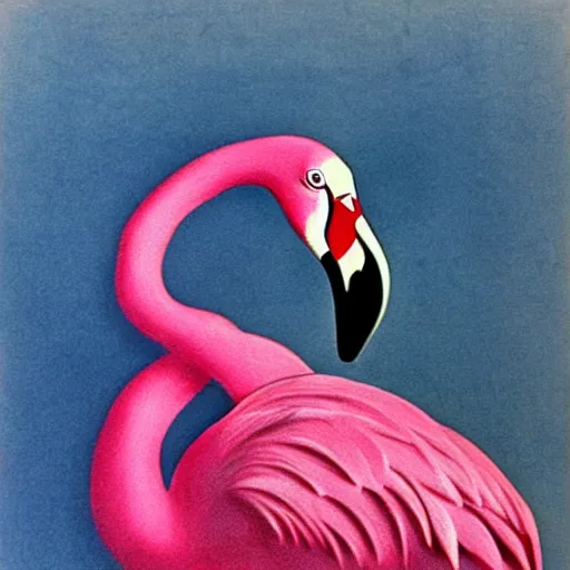 Image similar to flamingo by Dali