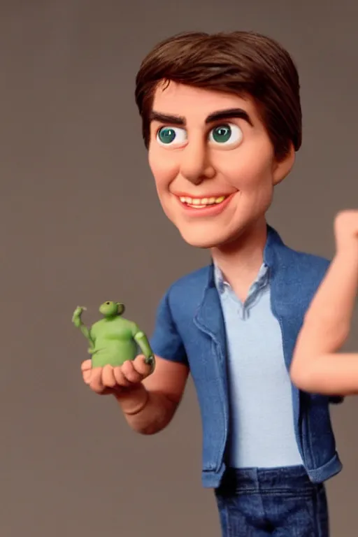 Image similar to Tom Cruise as a claymation character