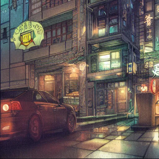 Prompt: pittsburgh, hiromasa ogura, anime, dark