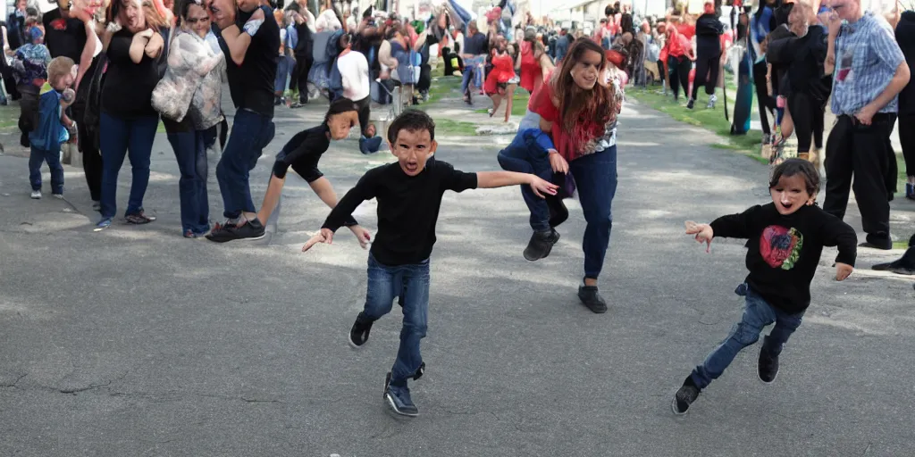 Image similar to the rock, mean face, stepping on children