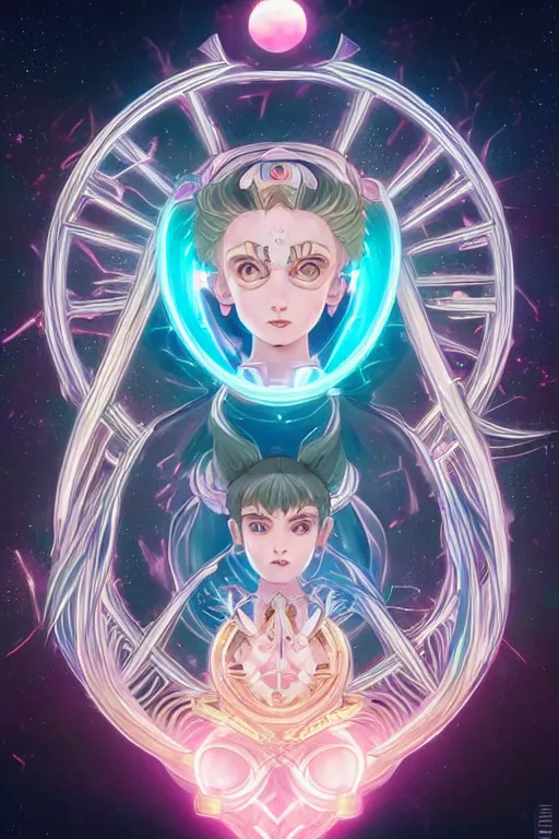 Image similar to symmetry!! portrait of sailor moon! alien in the style of horizon zero dawn, machine face, intricate, elegant, highly detailed, digital painting, artstation, concept art, smooth, sharp focus, illustration, art by artgerm and greg rutkowski and alphonse mucha, 8 k