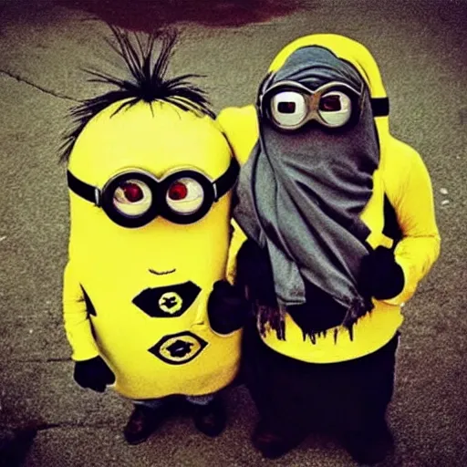 Image similar to “minions part of the Taliban”