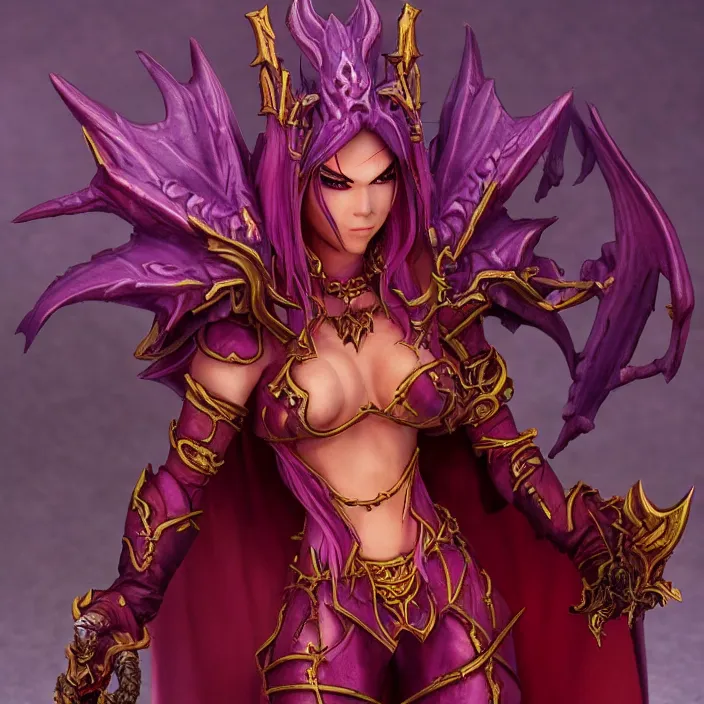 Image similar to onyxia, an world of warcraft portrait of onyxia, figurine, detailed