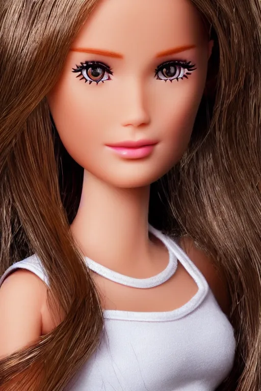 Image similar to invisible barbie doll, photorealistic, highly detailed,