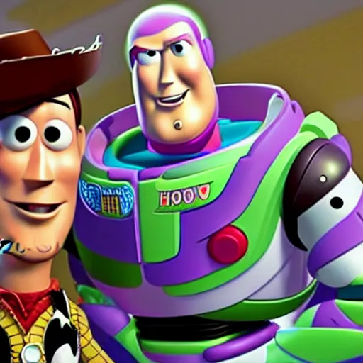 Prompt: howard stern in pixar's toy story