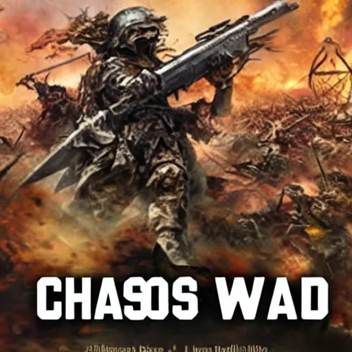 Prompt: chaos of war