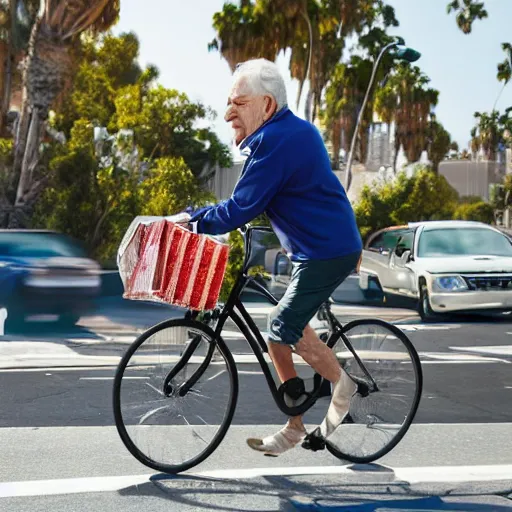 Old man riding sales bike