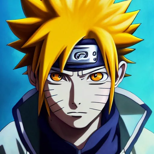 Prompt: ultra realistic portrait painting of a fusion of sasuke and naruto, art by masashi kishimoto, 4 k, naruto artstyle, cel shaded, highly detailed, epic lighting, full body