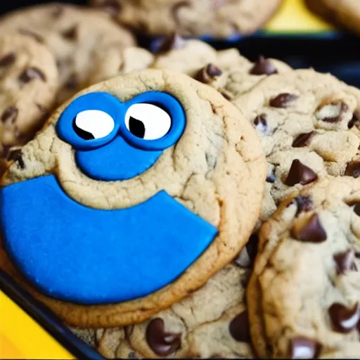 Image similar to Cookie Monster as a CEO of a company