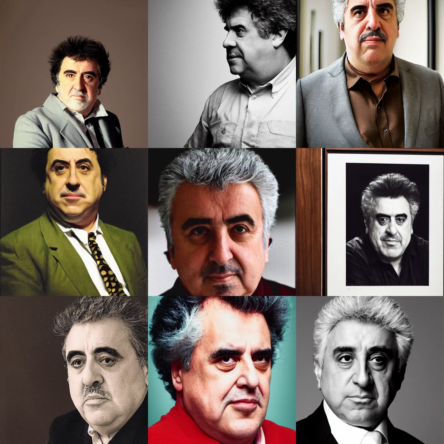 Prompt: a portrait of pedro almodovar