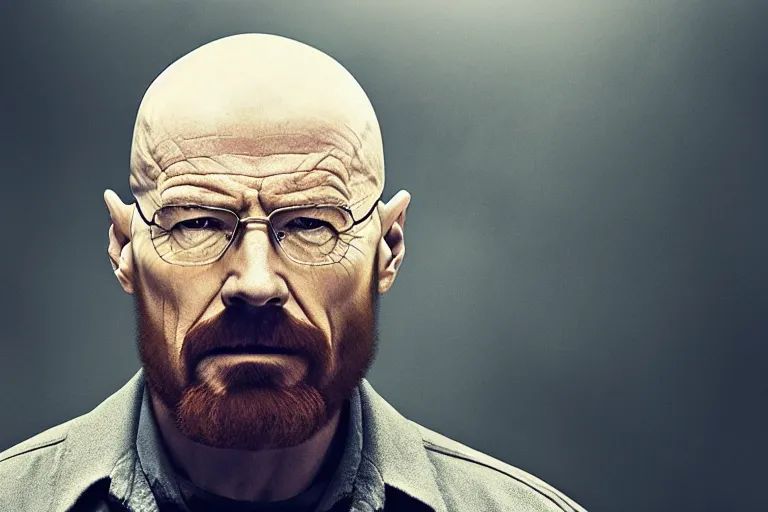 Image similar to walter white with a full beard, movie still frame, promotional image, imax 7 0 mm footage, oscar nominated cinematography, volumetric lighting, 8 k resolution