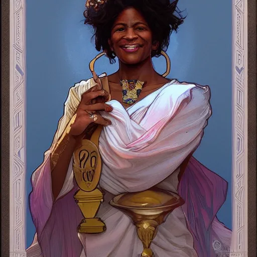 Image similar to amazing lifelike award winning pencil illustration of Marsha P. Johnson trending on art station artgerm Greg rutkowski alphonse mucha cinematic