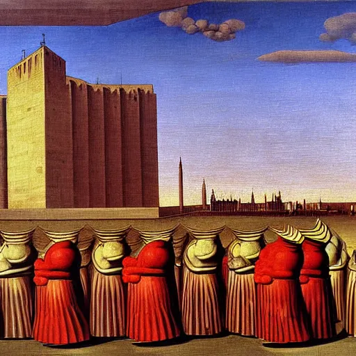 Image similar to nuremberg, metaphysical painting by giorgo de chirico