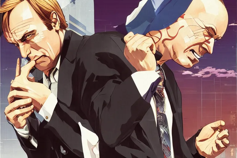 Image similar to better call saul illustration by shigenori soejima