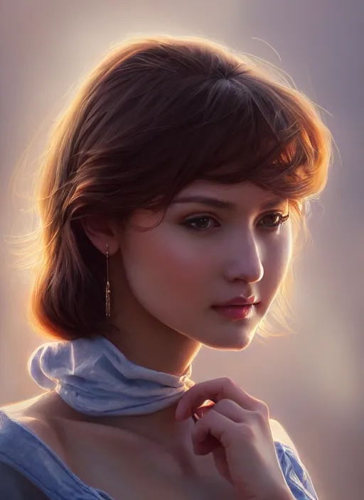 Image similar to photo of a gorgeous young woman in the style of stefan kostic, realistic, sharp focus, 8k high definition, insanely detailed, intricate, elegant, art by stanley lau and artgerm