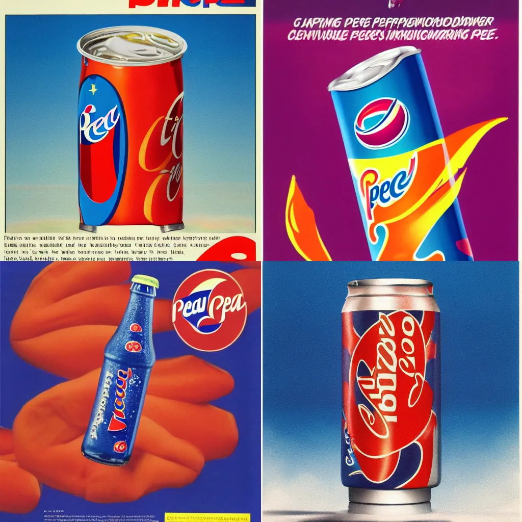 Prompt: Spicy Pepsi, advertisement, 1994, detailed, 4k