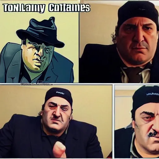 Image similar to tony soprano in twitch chat t