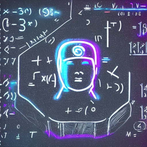 Image similar to mathematical equations in hoodie, chalkboard, portrait, vaporwave, synthwave, neon, vector graphics, cinematic, volumetric lighting, f 8 aperture, cinematic eastman 5 3 8 4 film, photorealistic