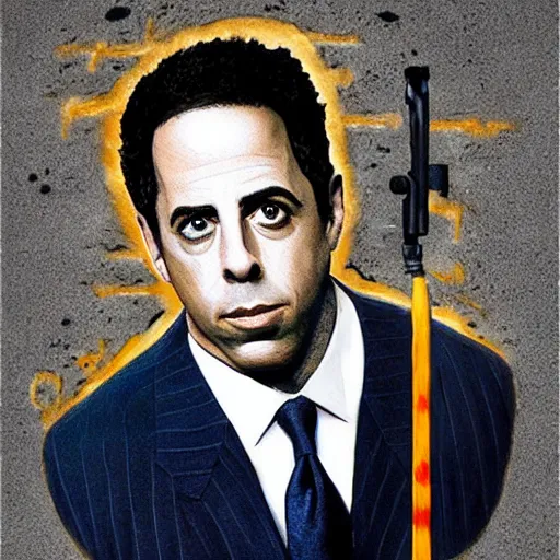 Image similar to Jerry Seinfeld as a navy SEAL, high resolution fantasy concept art, intricate details, soft lighting