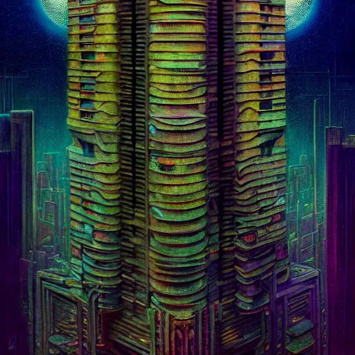 Prompt: extremely psychedelic beautiful brutalist architecture infected by night. intricate, elegant, highly detailed, extremely lifelike photorealistic digital painting, artstation. steichen, gaston bussiere, tom bagshaw, brutalist cyberpunk alphonse mucha. elegant minimalism. anatomically correct. sharp focus. brutalism. surreal lush cosmic hallucination