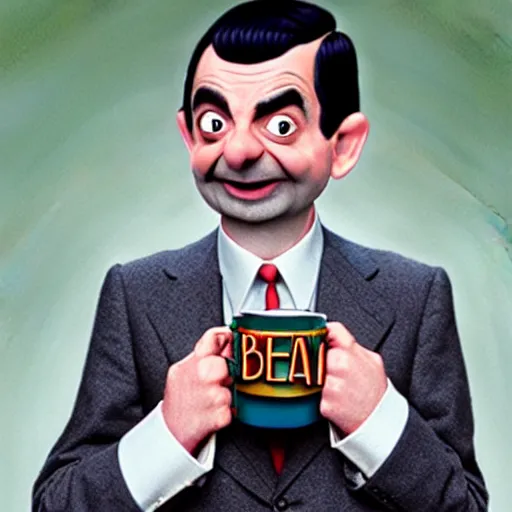 Prompt: mr. bean the bean