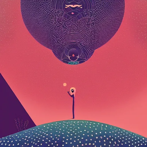 Image similar to illustration of imagination by Victo Ngai and James Gilleard